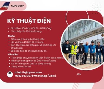 TUYỂN DỤNG NHÂN SỰ DỰ ÁN – SÂN BAY CÁT BI, HẢI PHÒNG
