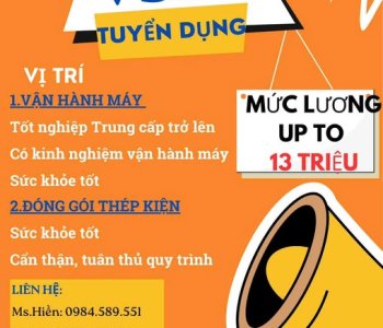 Công ty VSSC STEEL CENTER  TUYỂN GẤP