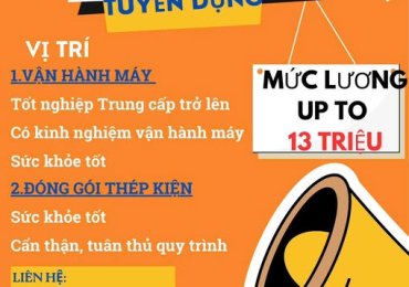 Công ty VSSC STEEL CENTER  TUYỂN GẤP